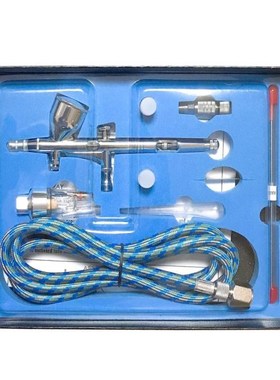 Dual Action  Feed Airbrush Kit  Set 1.8m Hose 0.2mm/0.3mm/0