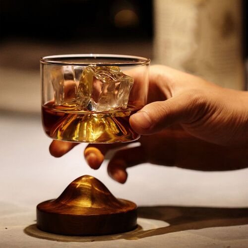 Old Fashioned Glass Irish Whiskey Glass Set Small Mountain w - 图0