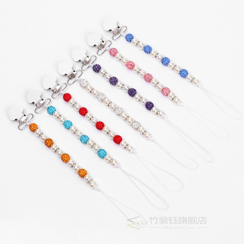 2020 Baby Pacifier  Chain Infant Nipple Holder Wooden Beaded - 图1