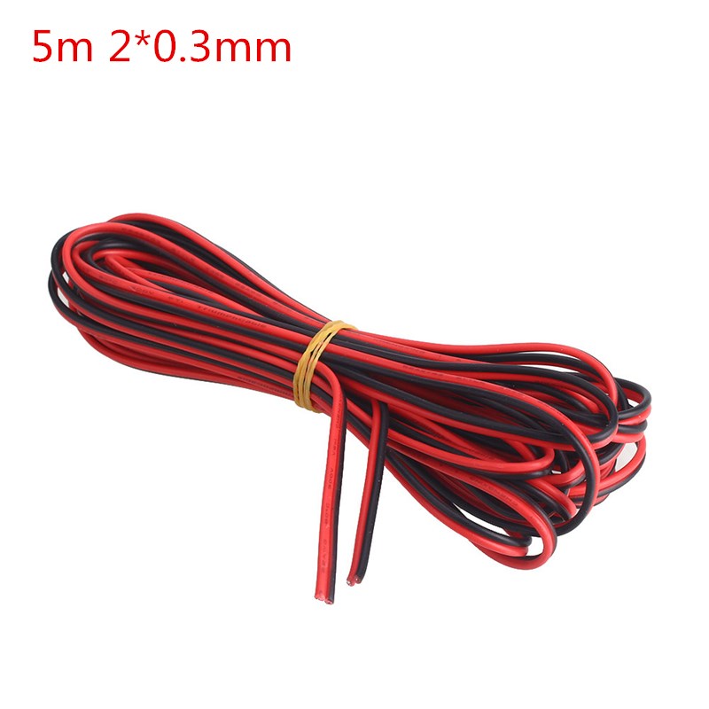 5m/10m 2*0.3mm Speaker Cable Audio Core Wire  Home Stereo Hi - 图0