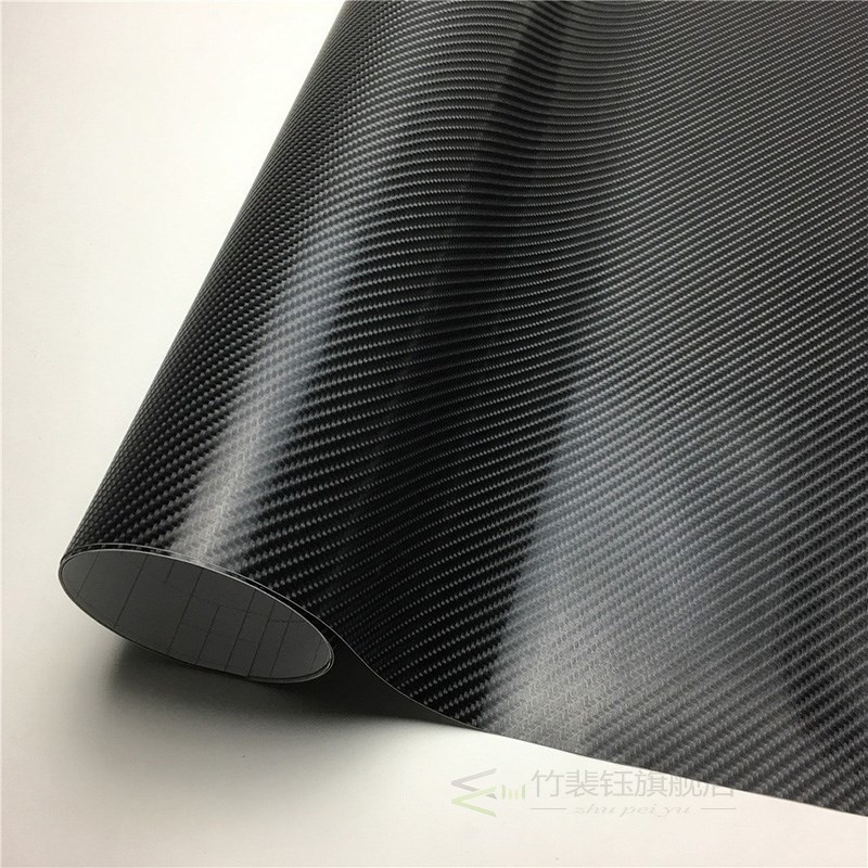 3D 4D Carbon Fiber Vinyl Car Wrap Sheet Roll Film Car stick-图2