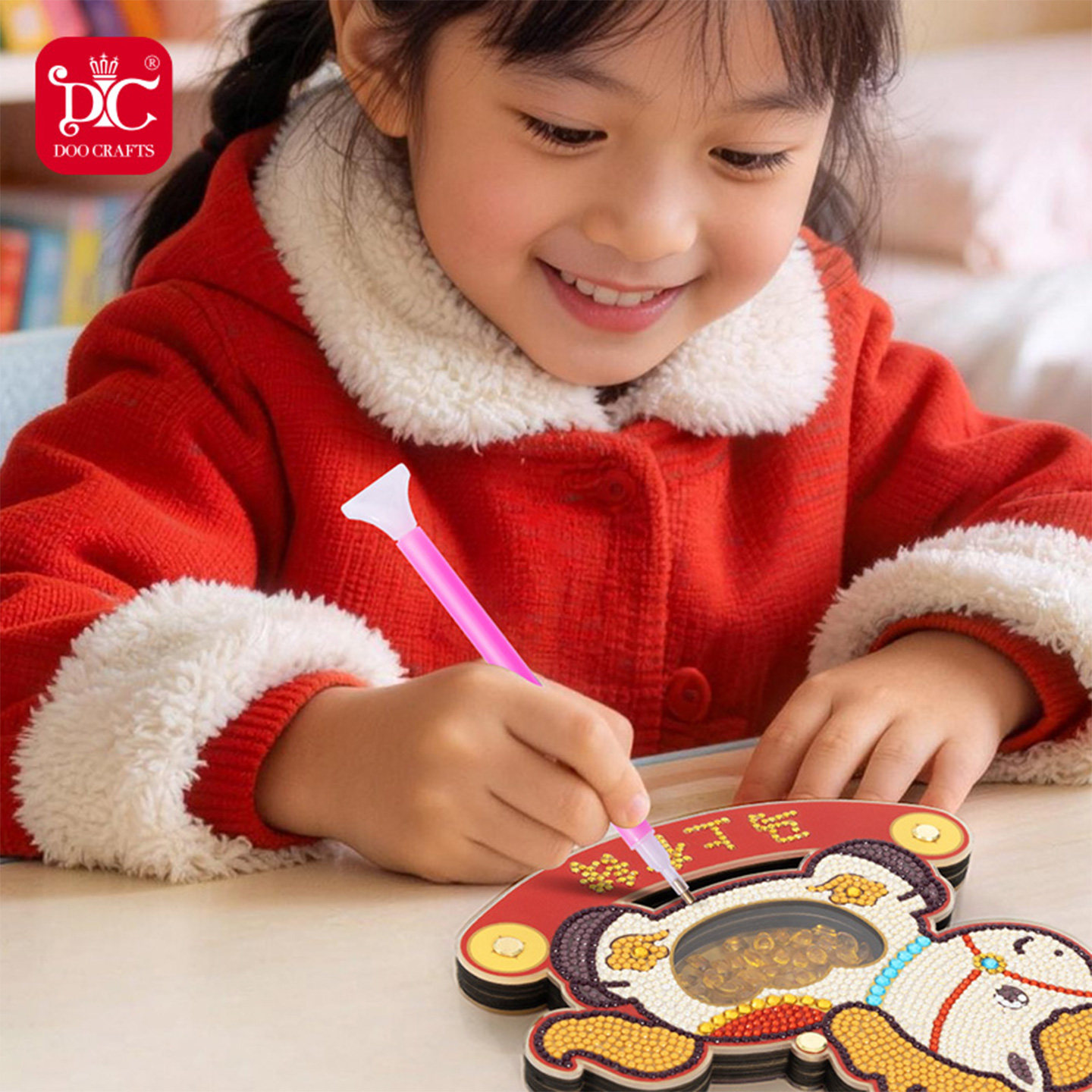 DC蒂彩钻石画2026年新款摇摇马上有钱手工diy十字绣喜庆桌面摆件,淘宝优惠券,粉丝福利购,淘宝优惠卷