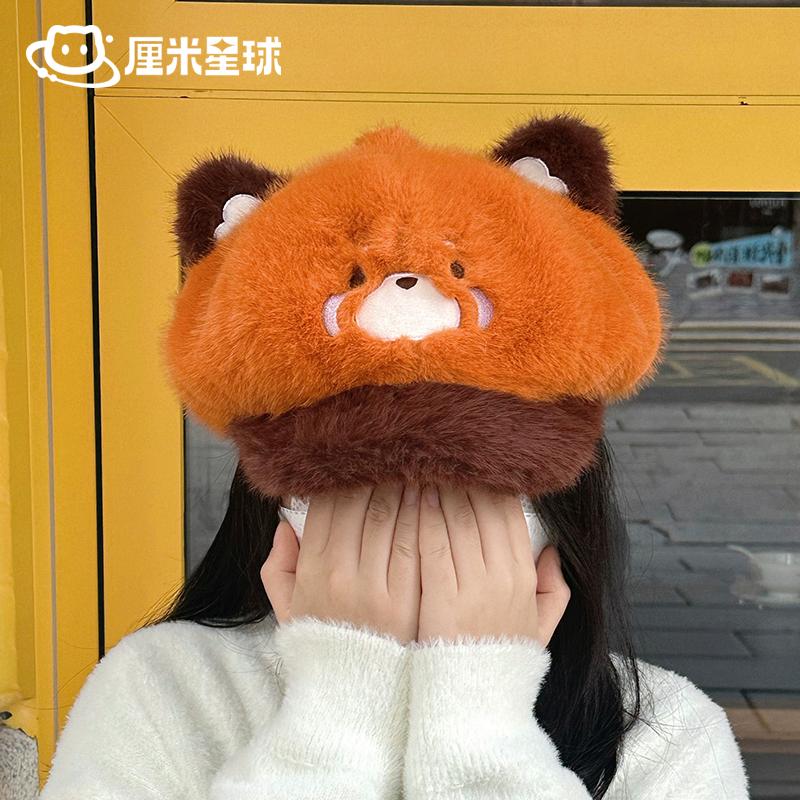【厘米星球】原创小动物贝雷帽可爱秋冬毛绒帽子企鹅熊猫冬季礼物,淘宝优惠券,粉丝福利购,淘宝优惠卷