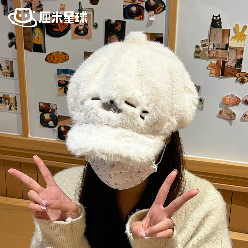 【厘米星球】原创小动物贝雷帽可爱秋冬毛绒帽子企鹅熊猫冬季礼物,淘宝优惠券,粉丝福利购,淘宝优惠卷