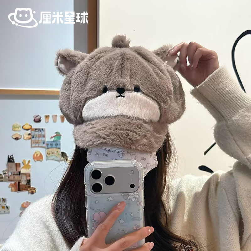 【厘米星球】原创小动物贝雷帽可爱秋冬毛绒帽子企鹅熊猫冬季礼物,淘宝优惠券,粉丝福利购,淘宝优惠卷
