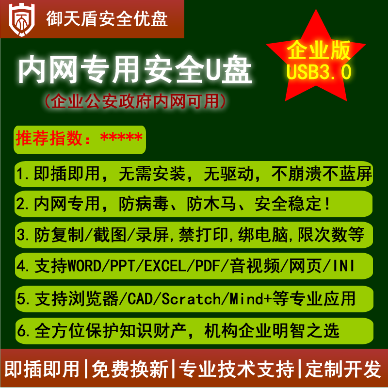 御天盾内网安全专业U盘 GA政企商务优盘 USB3.0防拷贝企业版优盘-图1