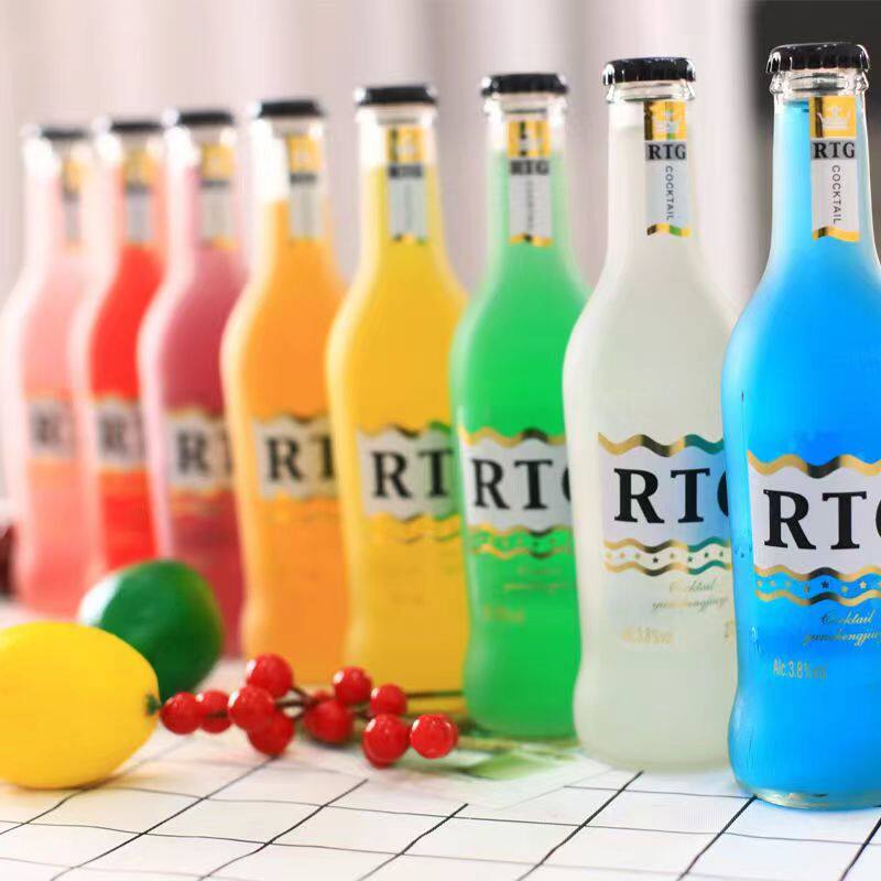 8瓶装鸡尾酒蒙砂瓶整箱低度甜酒 味然酒类果酒