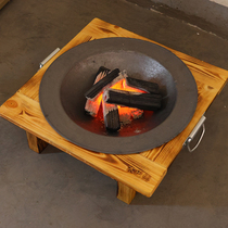 Carbon Fire Basin Heating Charcoal Domestic Solid Wood Frame Charcoal Fire Basin Cast Iron Baking Fire Oven Old Baking Fire Basin Sub-Stove Cooking Tea