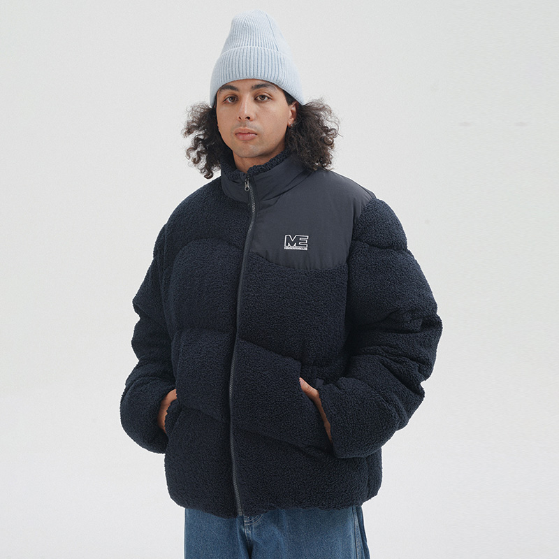 MindError ME Puffer 刺绣拼接毛绒冬季极寒男女潮牌羽绒服外套