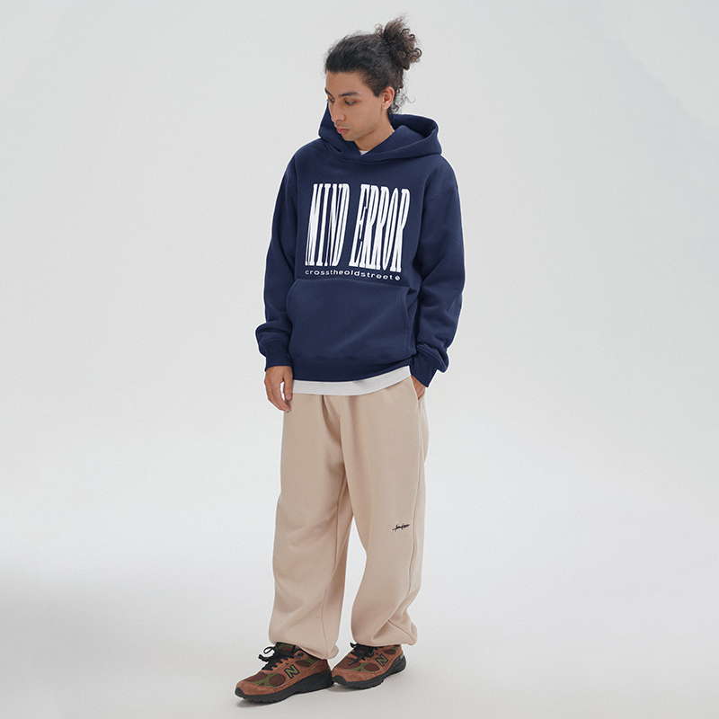 MindError ME Hoodie 印花logo春季加绒美式宽松无性别连帽衫卫衣