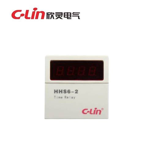 欣灵牌HHS6-2数显时间继电器 8脚含底座 AC220V DC24V-图0