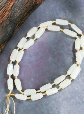 可调节和田玉佩吊坠绳玉坠挂绳手工挂件高档编织绳项链配绳带证书