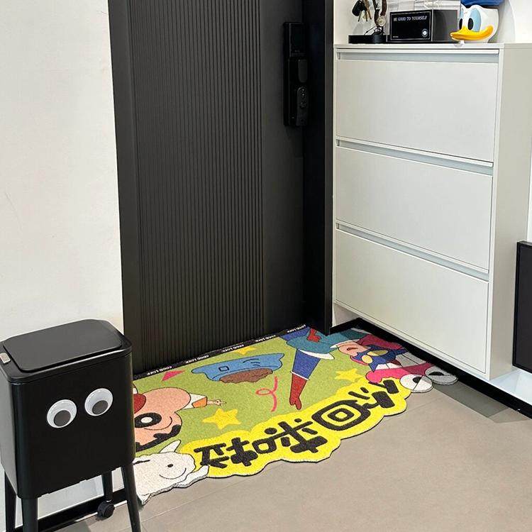 卡通蜡笔小新入户宅门地垫脚垫免打理玄关进门客厅浴室防滑丝圈,淘宝优惠券,粉丝福利购,淘宝优惠卷