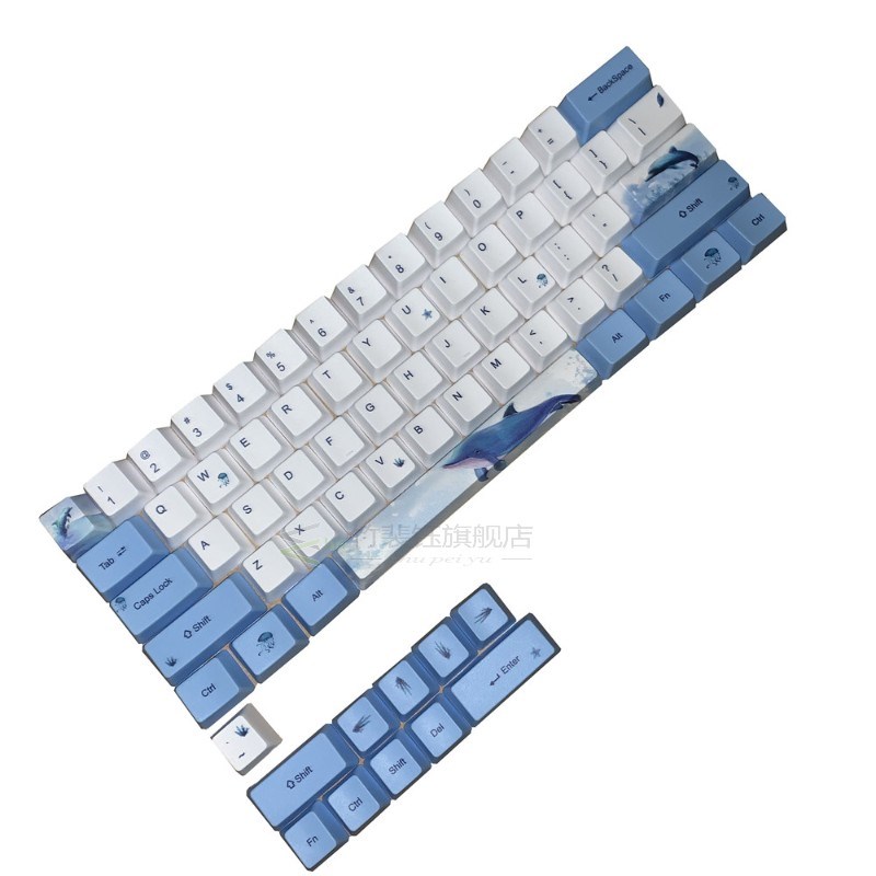 Sakura Keycap 60% PBT OEM Keycap Set Mechanische Toetsenbord - 图2