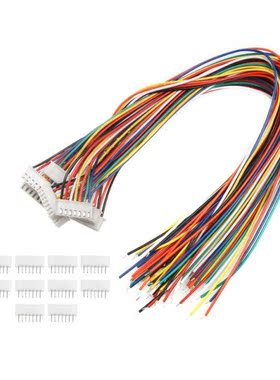 10 Sets PH-2.0 26AWG Male Female Pin Connectors 300mm With W