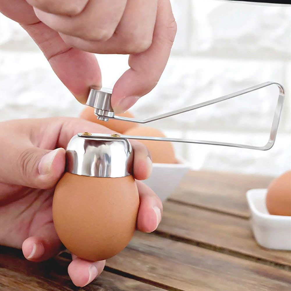 Stainless Steel Egg Scissors Eggshell Cutter Egg Topper Shel - 图2