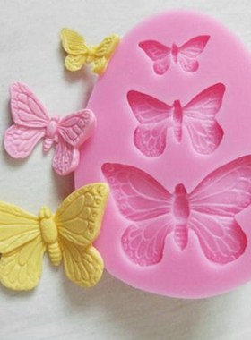 1Pcs Sugarcraft Butterfly Silicone molds fondant mold cake d