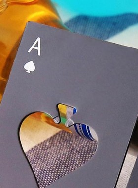 Poker Beer Bottle Opener Stainless Steel Personalized Funny