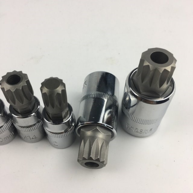 12 Point MM Triple Square Spline Bit Socket Set For Tamper-P - 图3