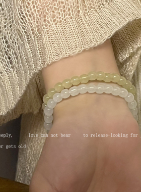 新中式白玉葡萄清冷古风盘玩手链