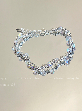 炫彩小灯泡碎银拼接精致高级手串