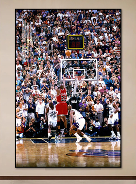 NBA篮球明星挂画乔丹客厅装饰画
