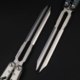 Banshu 8801V3 Butterfly Knife Yaori Fancy One-piece Aluminum Alloy Safety Non-edged Tuning Fork Blade Performance Props