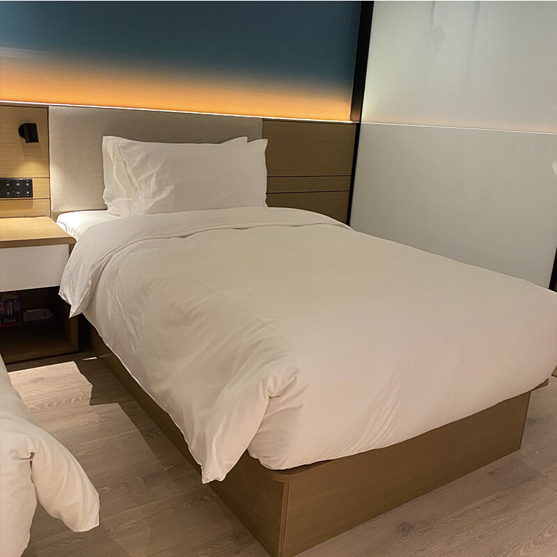 酒店家具标间全套床单身公寓电视框客房组合成套宾馆用双人床定制-图2