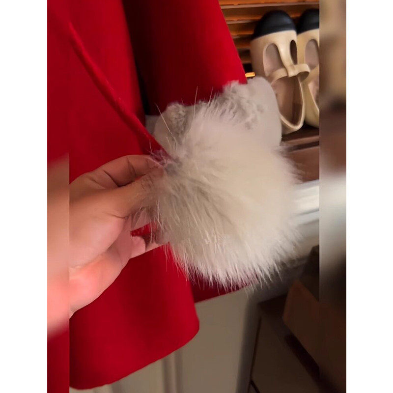 女童拜年服外套2025新款秋冬季红色风衣儿童洋气时髦喜庆新年战袍,淘宝优惠券,粉丝福利购,淘宝优惠卷