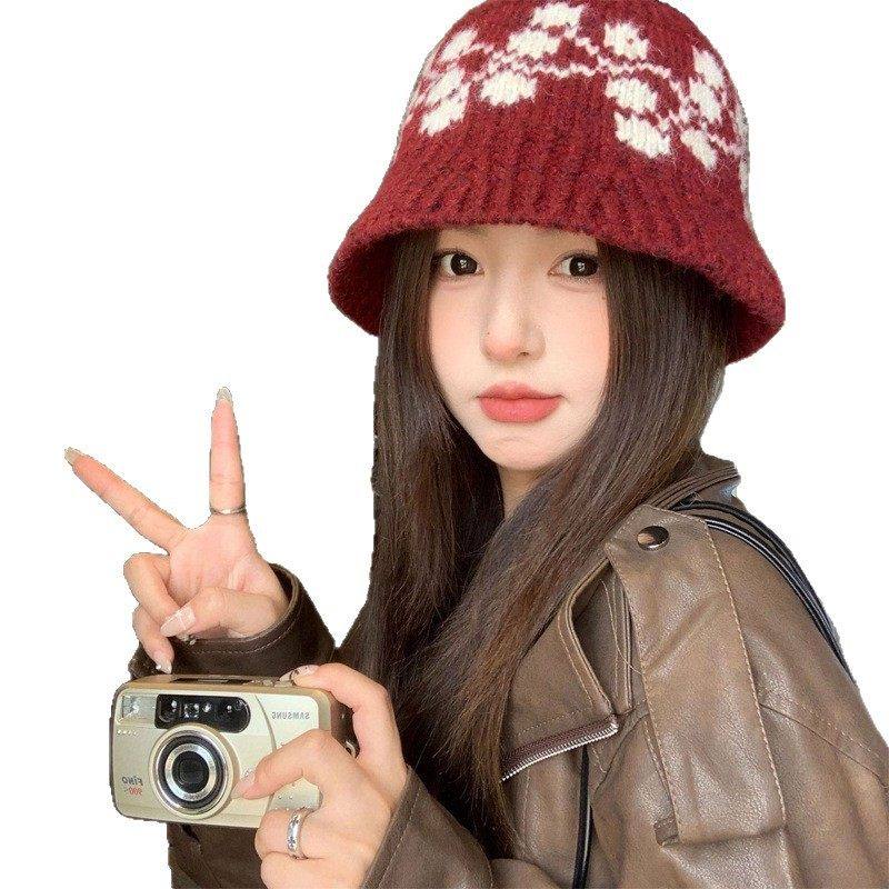 针织渔夫帽大头围帽子女士冬费尔岛风提花毛线帽加厚保暖防寒盆帽,淘宝优惠券,粉丝福利购,淘宝优惠卷