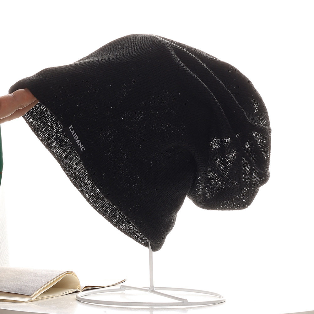 2025新款针织堆堆帽女夏亚麻透气帽子贵妇级套头帽宽松版包头帽,淘宝优惠券,粉丝福利购,淘宝优惠卷