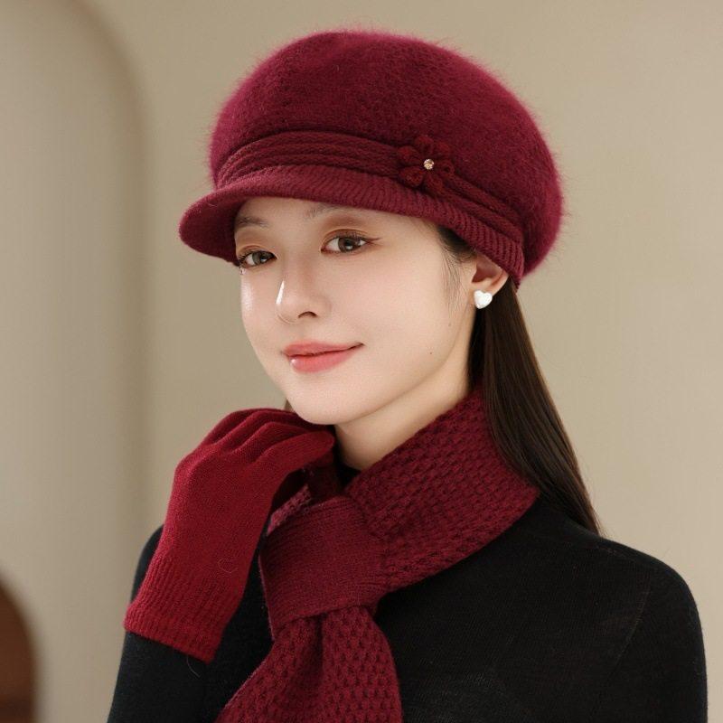 女士中老年人奶奶保暖加绒加厚中老年妈妈防寒毛线帽冬天针织帽子,淘宝优惠券,粉丝福利购,淘宝优惠卷