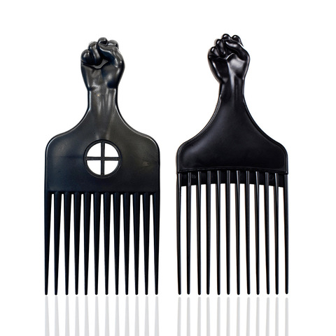 美发梳理发店黑色50047官方沙瓤拳头塑料梳子造型 - 图3