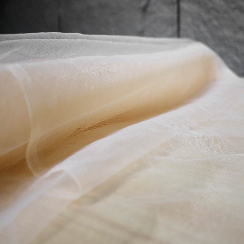 柔软透明网纱薄纱婚纱布料细腻纯色裙子头纱蕾丝礼服装设计师面料,淘宝优惠券,粉丝福利购,淘宝优惠卷