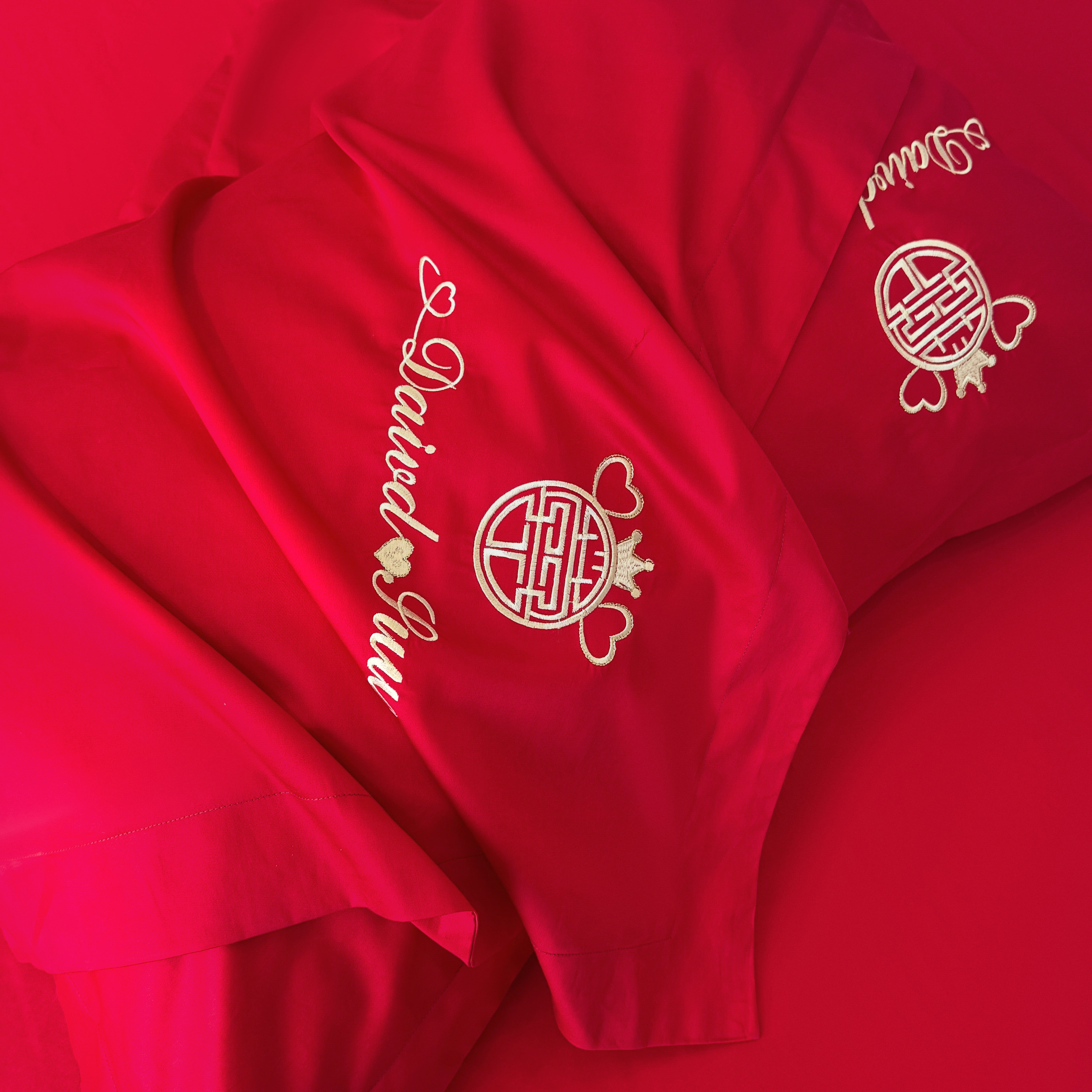 简约2026新款结婚四件套红色全棉被套婚庆婚房纯棉床上用品床单款,淘宝优惠券,粉丝福利购,淘宝优惠卷