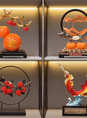 速发轻奢高柜酒柜高级感摆件2居24年新款新中式家0客厅电视餐边档