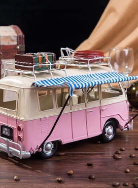 速发欧式复古老式铁艺怀士车爷车老餐车汽车模型创意巴旧橱窗道具