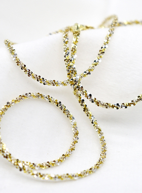 S925纯银满天星链子女士意大利