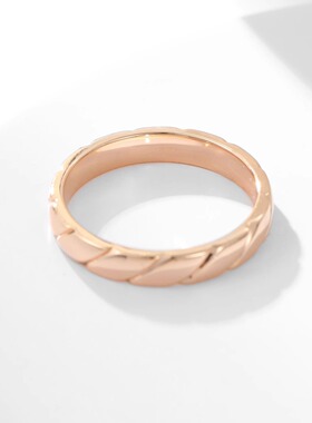 尚家旋爱登芳镀18k金情侣戒指