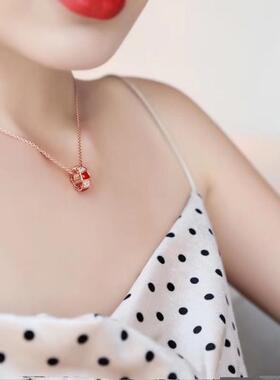 BV宝家银镀18k金女蛇骨车轮项链