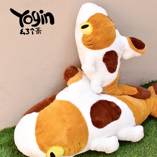 【YOGIN幺了个菁指定店铺】鲨猫三花毛绒玩偶可爱公仔抱枕玩具 - 图3