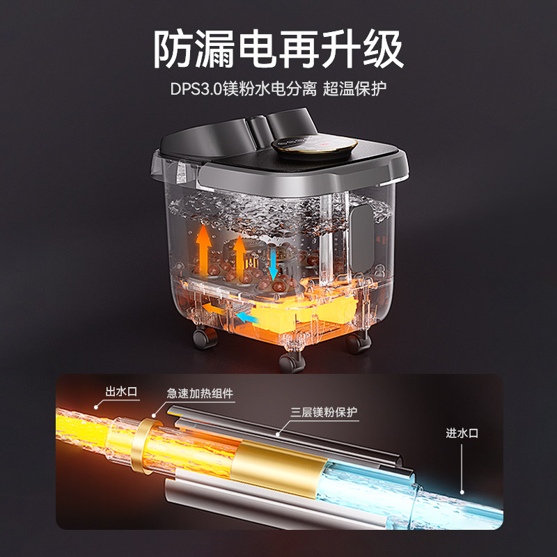 璐瑶全自动泡脚桶加热恒温过小腿洗脚盆家用按摩桶高深电动足浴盆,淘宝优惠券,粉丝福利购,淘宝优惠卷
