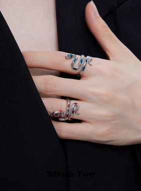 个性ins冷淡风食指戒指小众设计