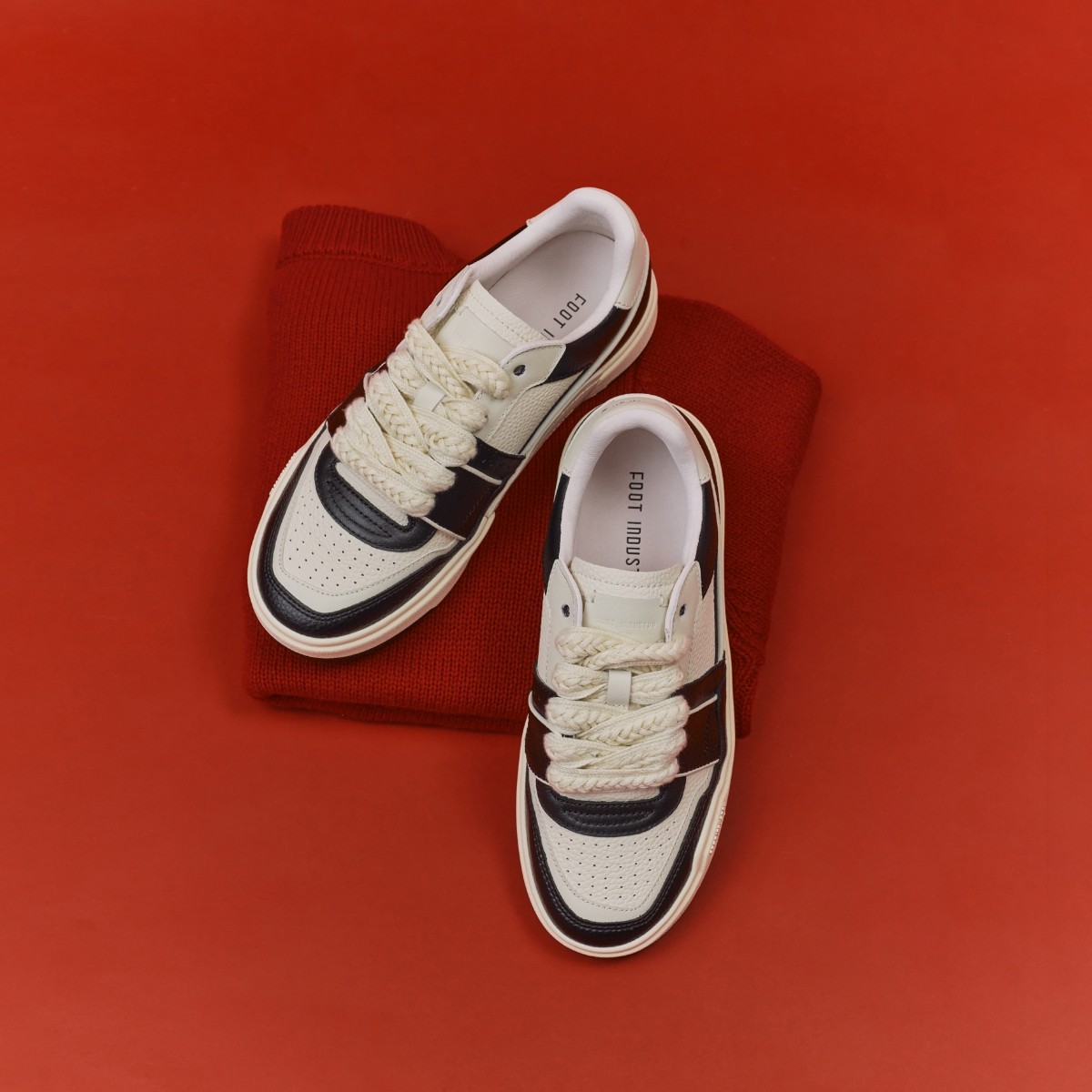 足下工业 FOOT INDUSTRY 90s板鞋休闲鞋黑白运动休闲舒适男女同款,淘宝优惠券,粉丝福利购,淘宝优惠卷