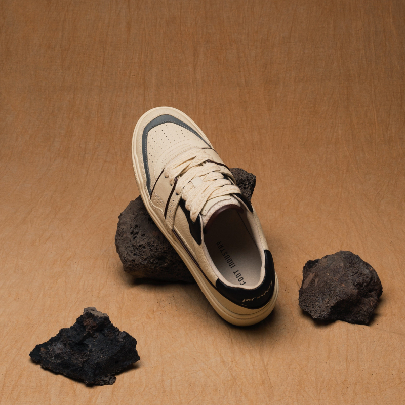 足下工业 FOOT INDUSTRY 90s板鞋休闲鞋黑白运动休闲舒适男女同款 - 图2