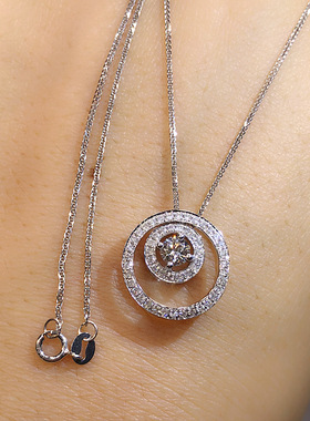 Necklace Hollow Full Diamond Smart Pendant Necklace Chain