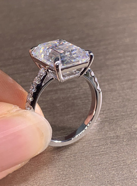 New Accessories * Princess Square Simulation Diamond Ring