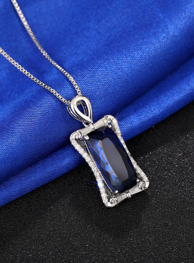 Imitation Brazilian Green Tourmaline Pendant Female