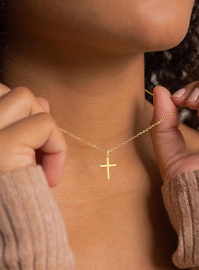 Cross Necklace Elegant Temperament Pendant Popular