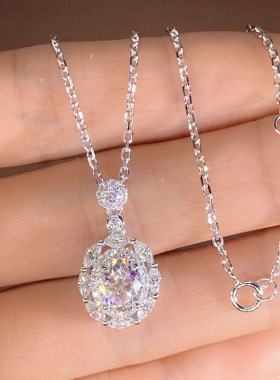 Necklace Enclosed Horse Eye Pendant Clavicle Chain Simple